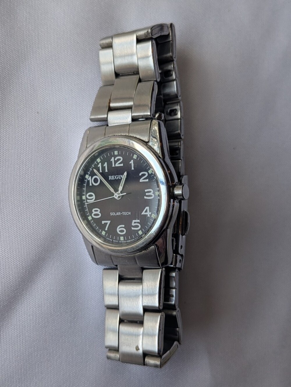 Citizen Reguno Watch Silver Tone Band Black Dial Stainless Steel E031-S038090 - Picture 7 of 14